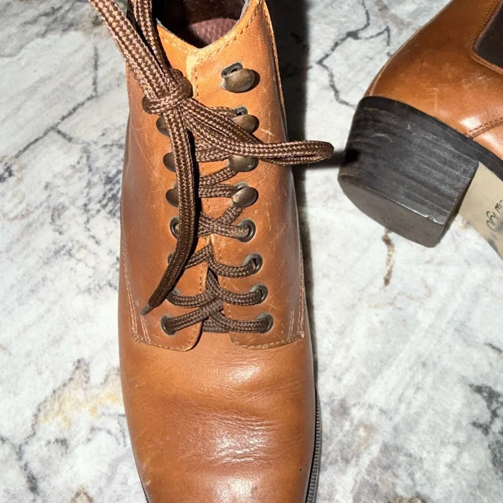 Vintage Brown DINGO Leather Women's Ankle Boots - Picture 6 of 7